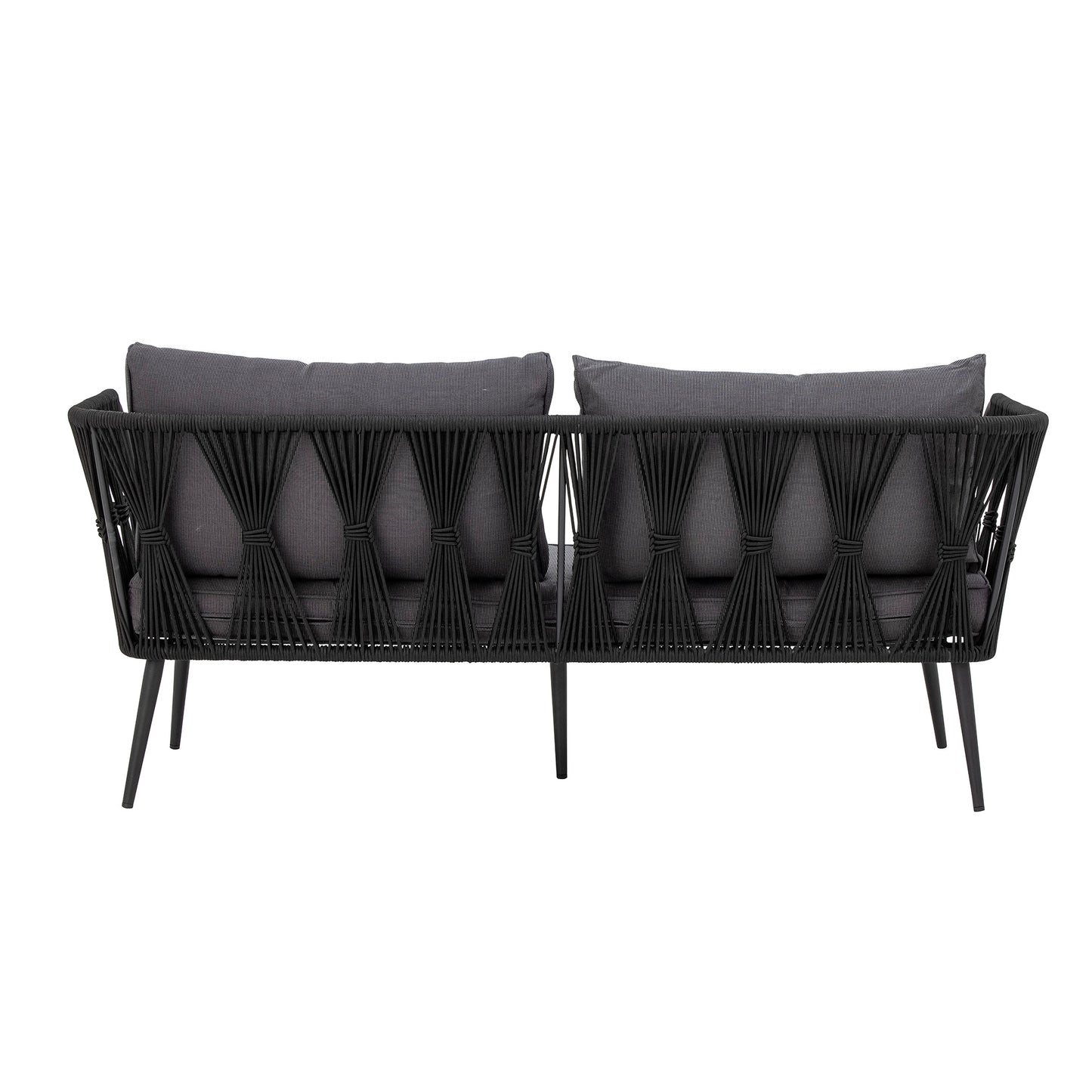 Sofa Pavone, Schwarz, Metall