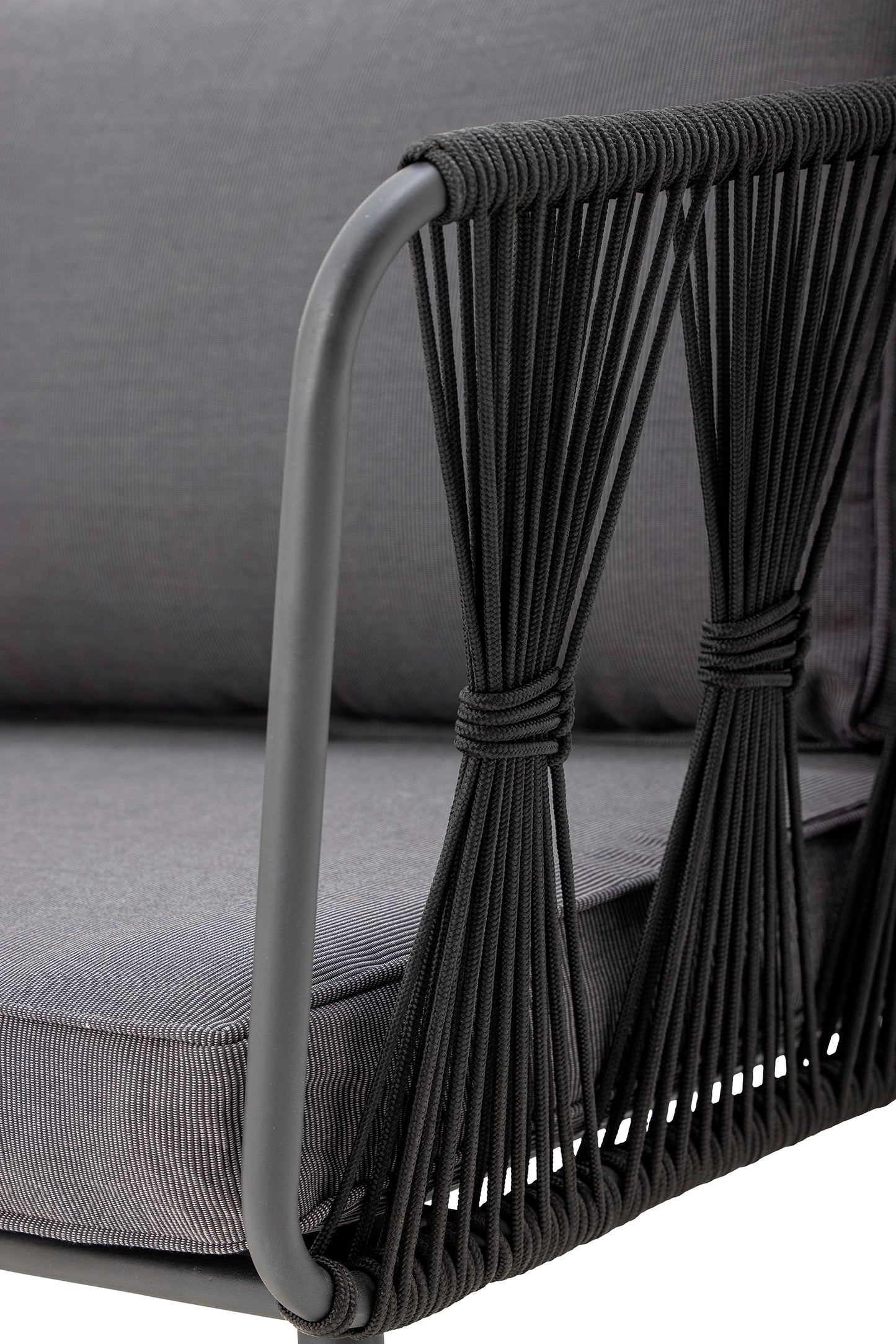 Sofa Pavone, Schwarz, Metall