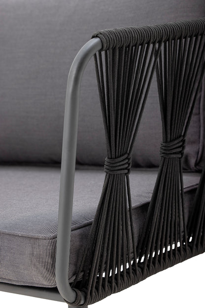Sofa Pavone, Schwarz, Metall