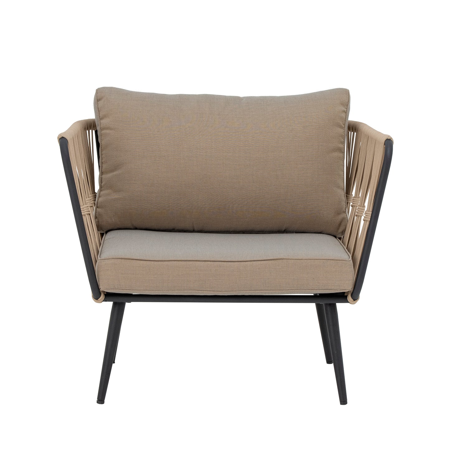 Loungesessel Pavone, Braun, Metall