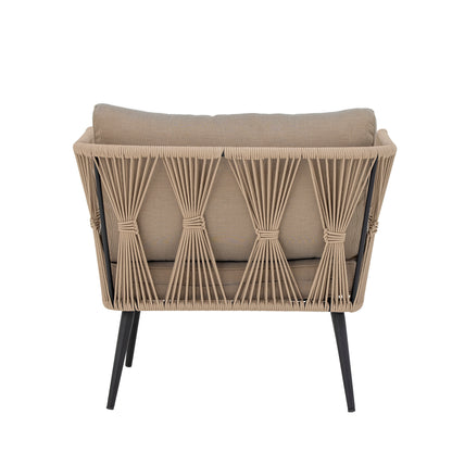 Loungesessel Pavone, Braun, Metall