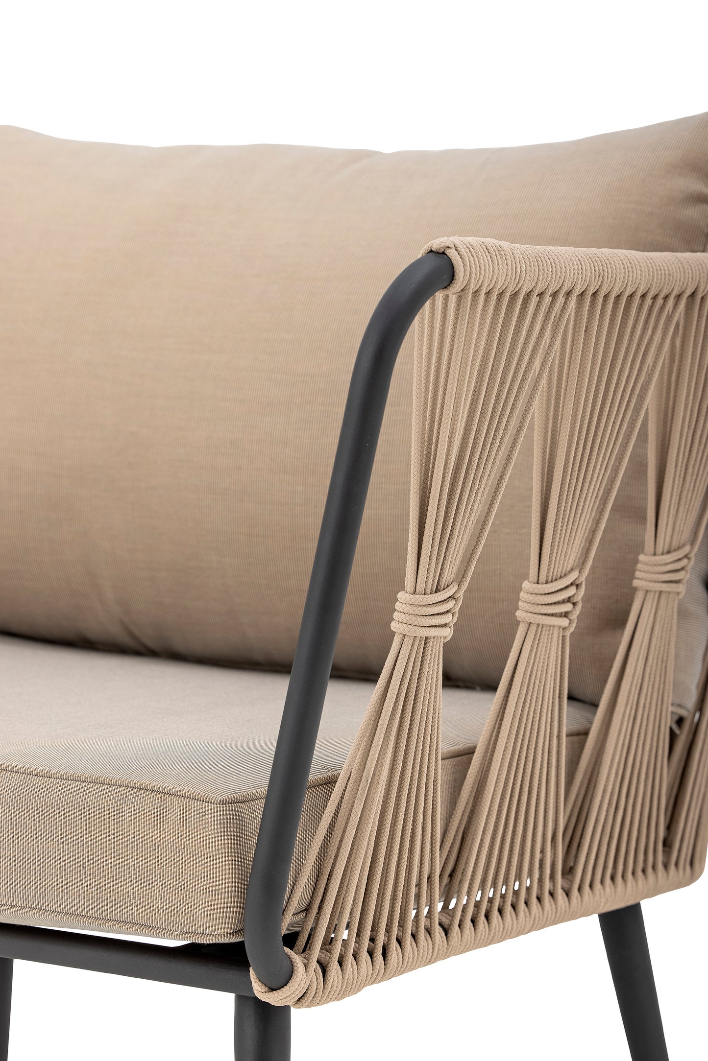 Loungesessel Pavone, Braun, Metall