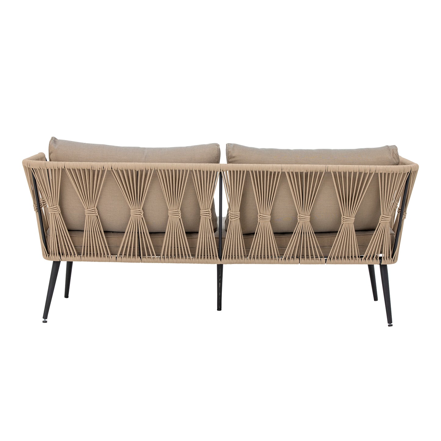 Sofa Pavone, Braun, Metall