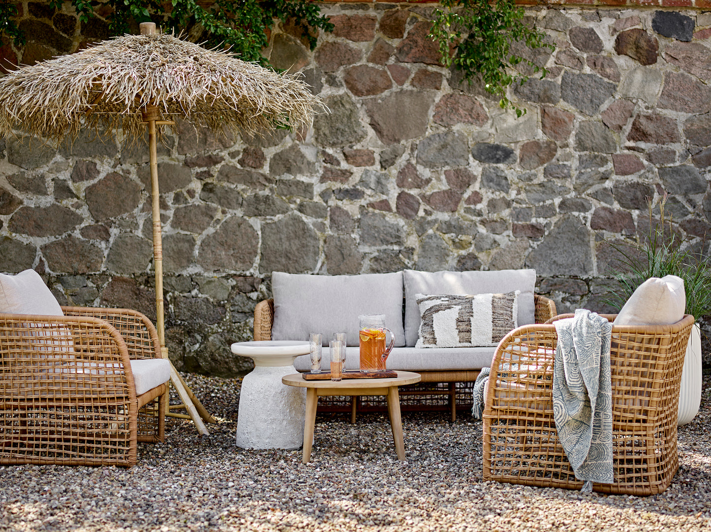 Penzano Sofa, Natur, Polyrattan