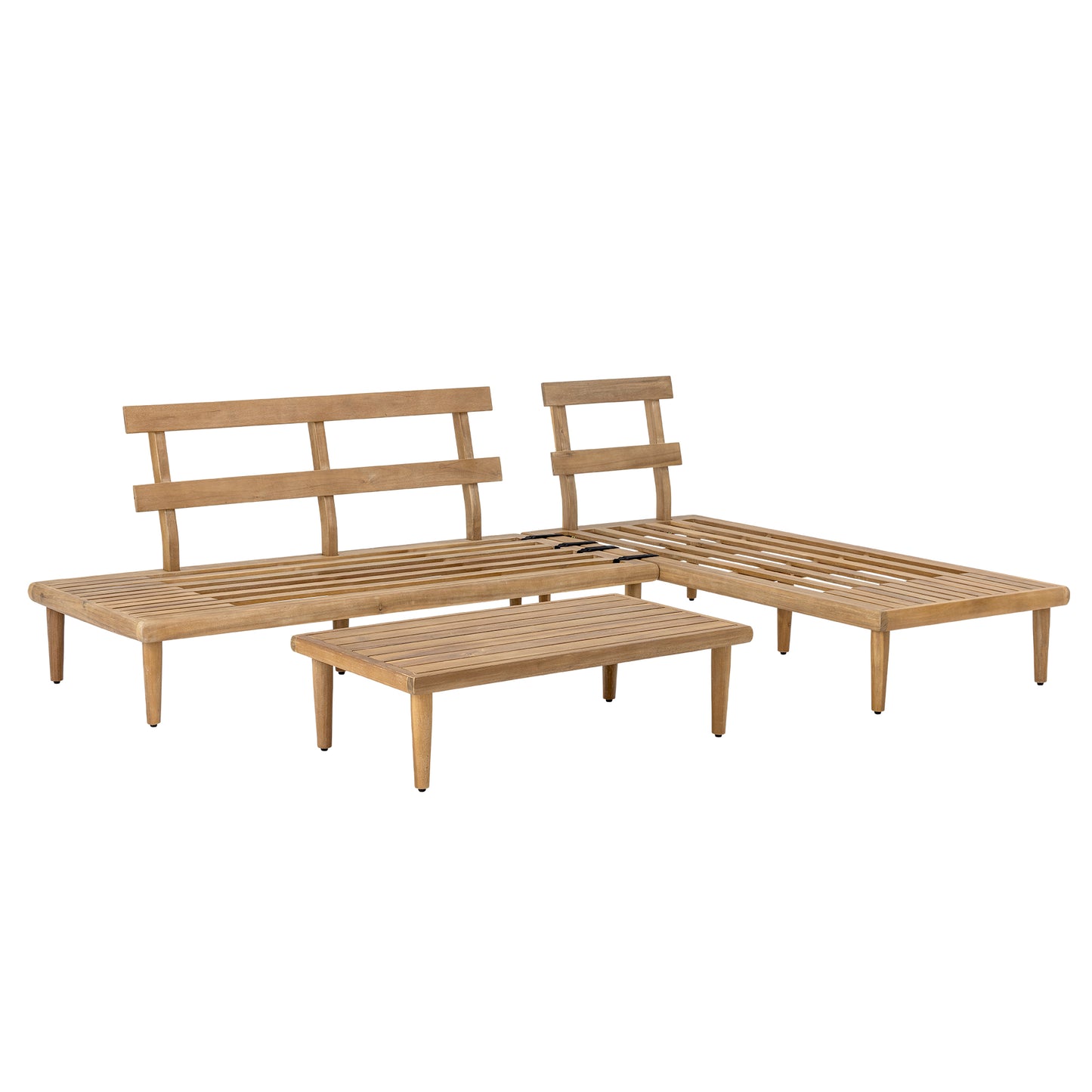 Lounge-Set Cesano, Natur, FSC®100%, Acacia