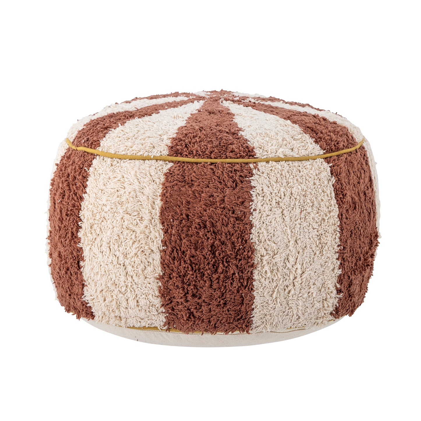 Pouf Charoline, Braun, Baumwolle
