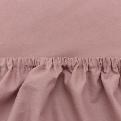 Baumwoll-Spannbettlaken Mata, Blasses Rosa